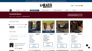 La Raza Western - Cowhide Boots