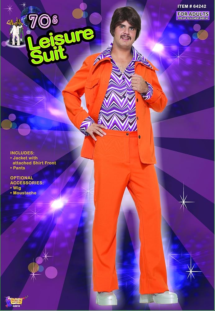 A relevant stock photo of leisure suit clothing in a typical setting.