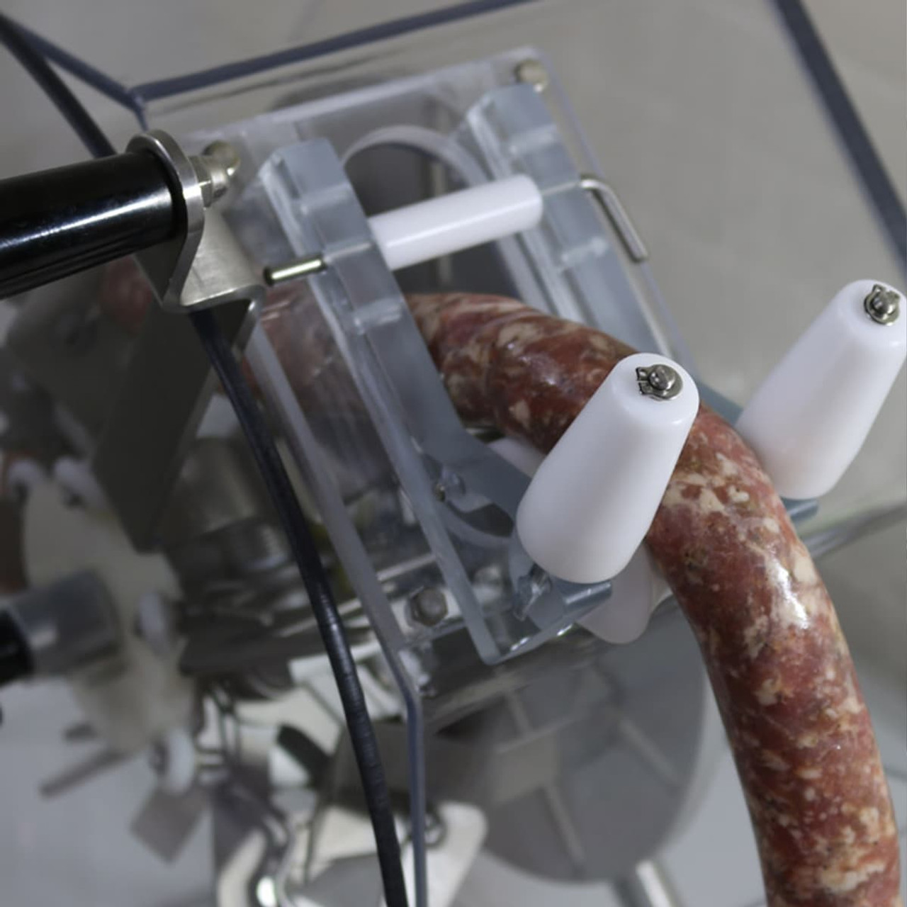 A relevant stock photo of linker sausage in a typical setting.
