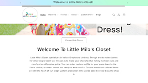 Little Milo's Closet - Custom and Ready-to-Wear Dog Clothing