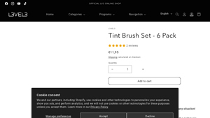 L3VEL3 - 6PC Tint Brush Set