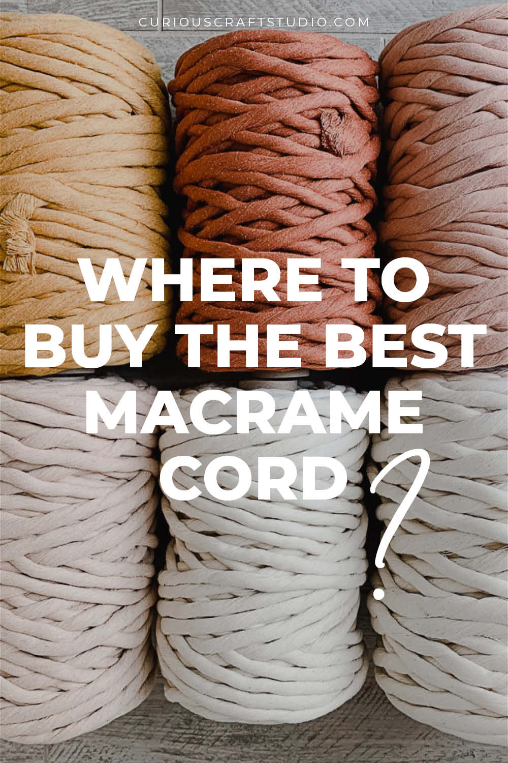 A relevant stock photo of macrame cord in a typical setting.