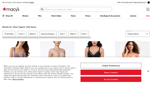 Macy's - Sheer Lingerie