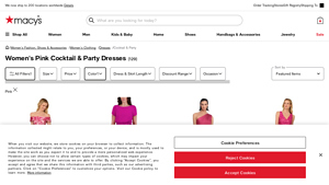 Macy's - Women's Pink Semi-Formal Cocktail Dresses