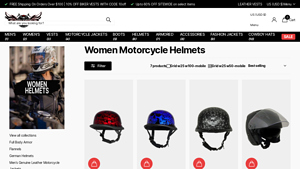 Mara Leather Store - Women's Motorcycle Helmets