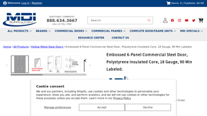MDI Supply - Embossed 6-Panel Steel Door