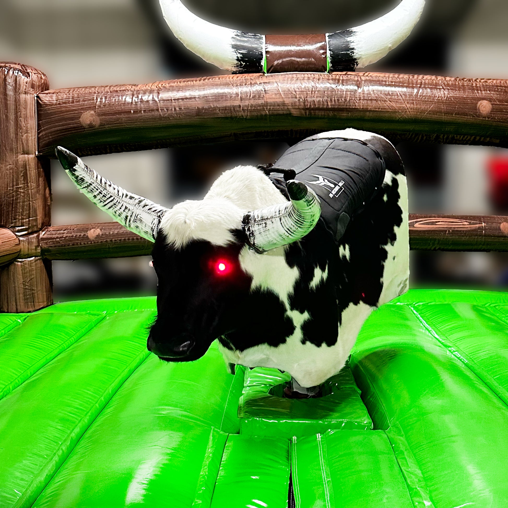 A relevant stock photo of mechanical bull for sale in a typical setting.