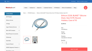 Ethicon - 2228 BLAKE Silicone Drain