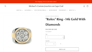 Michaels Custom Jewelers - Rolex Ring