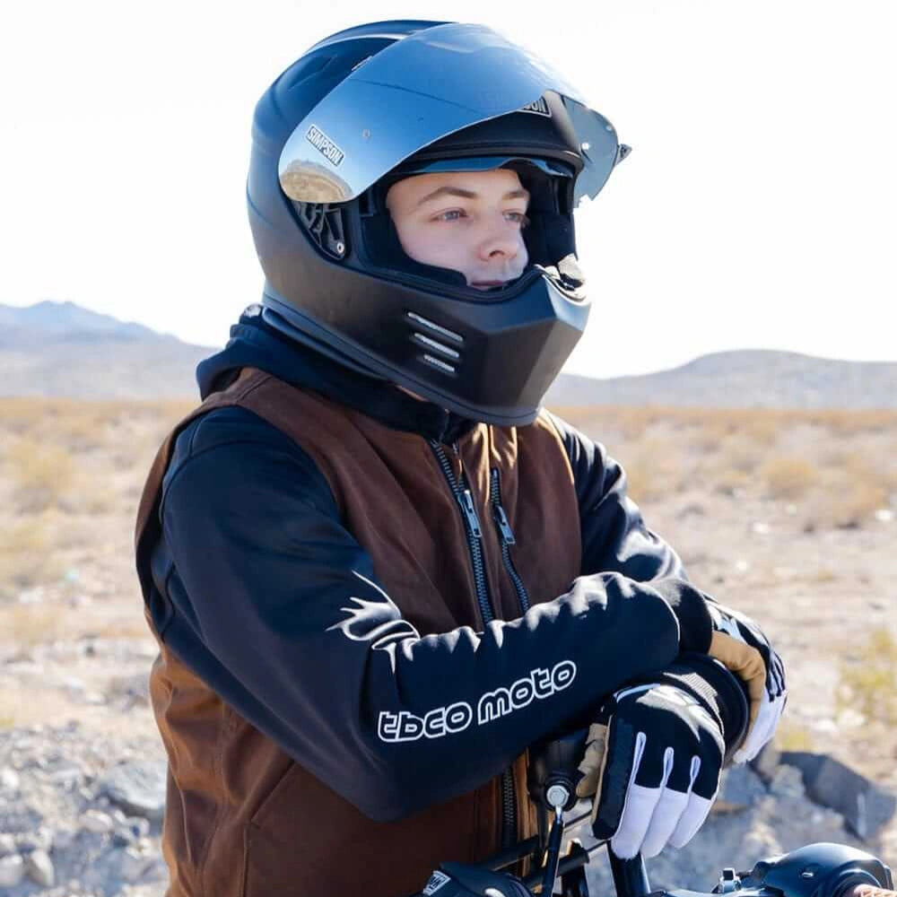 A relevant stock photo of motorbike hoodie armoured in a typical setting.