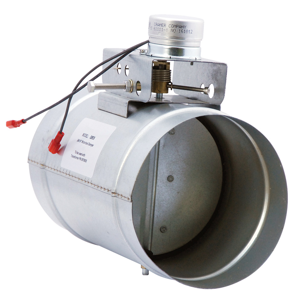 A relevant stock photo of motorized damper in a typical setting.
