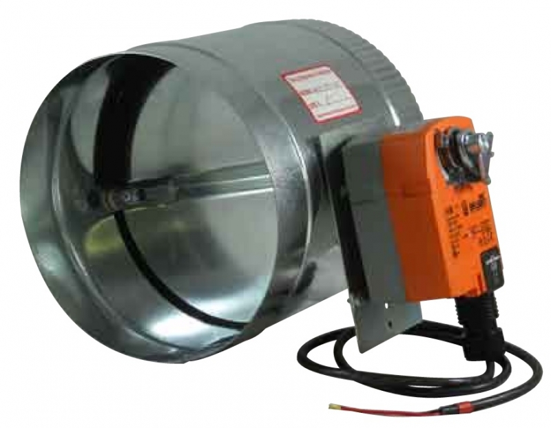 A relevant stock photo of motorized damper in a typical setting.