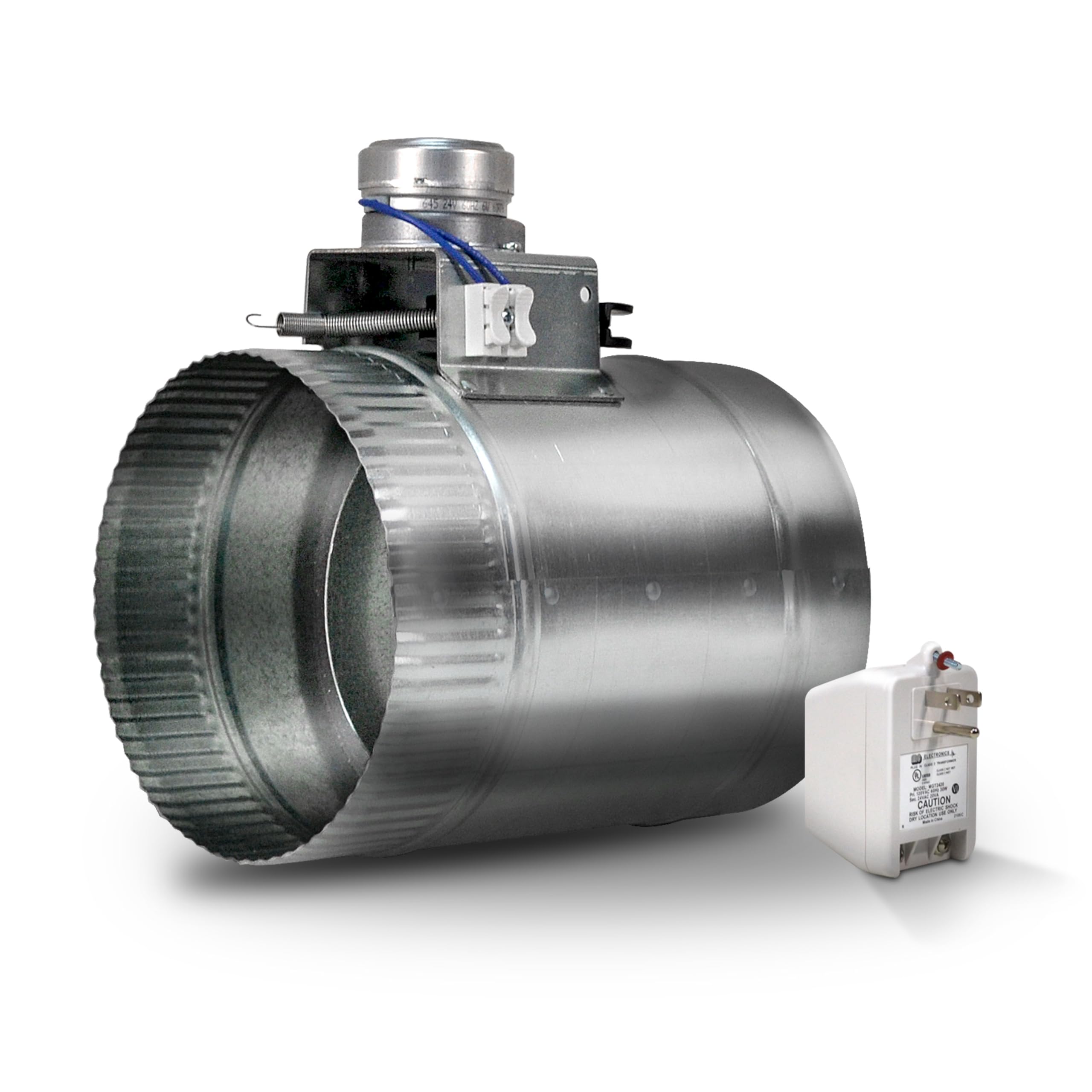 A relevant stock photo of motorized damper in a typical setting.