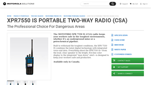 Motorola Solutions - XPR7550 IS Portable Two-Way Radio