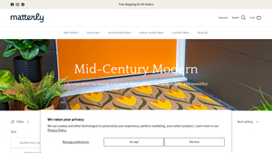 Matterly®️ - Mid-Century Modern Decorative Doormats