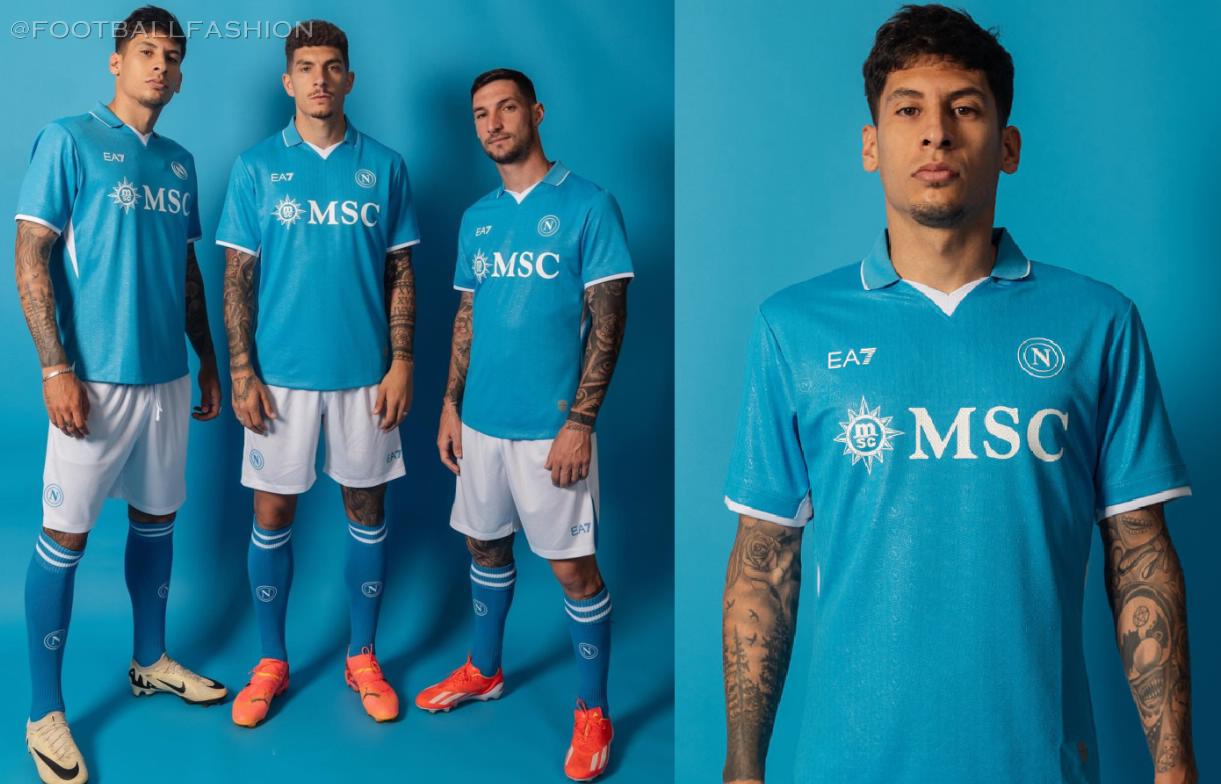 A relevant stock photo of napoli soccer jersey in a typical setting.