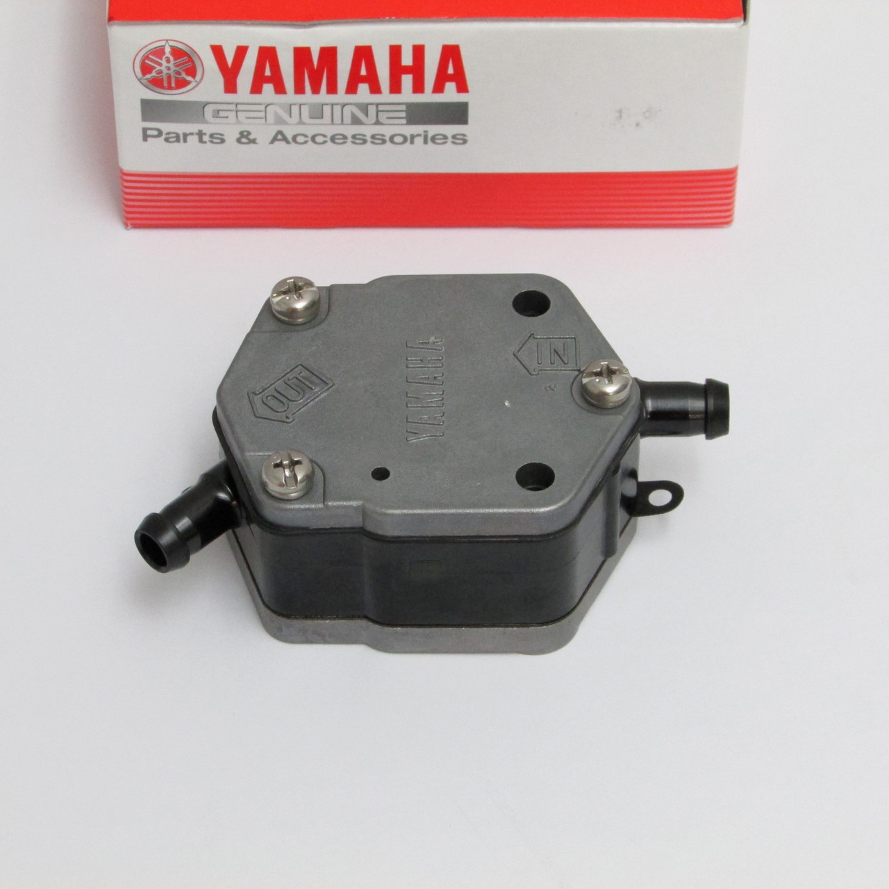 A relevant stock photo of new oem fuel pump asy 6e5-24410-03-00 in a typical setting.