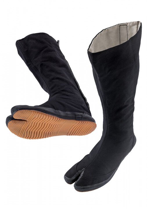 A relevant stock photo of ninja shoes in a typical setting.