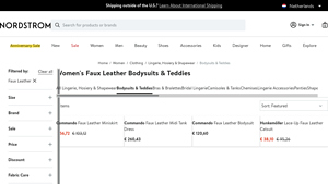 Nordstrom - Women's Faux Leather Bodysuits