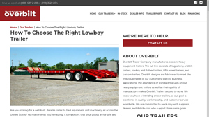 Overbilt - Lowboy Trailers