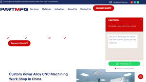 Part MFG - Kovar Alloy CNC Machining
