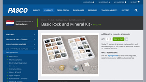 Pasco - Basic Rock and Mineral Kit