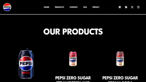 Pepsi - Maximum Taste, Zero Sugar Options