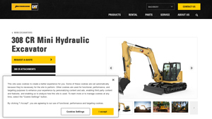 Peterson - Mini Hydraulic Excavator 308 CR