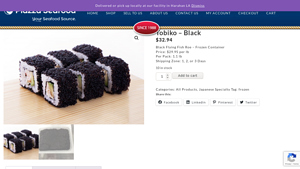 Piazza Seafood - Tobiko - Black
