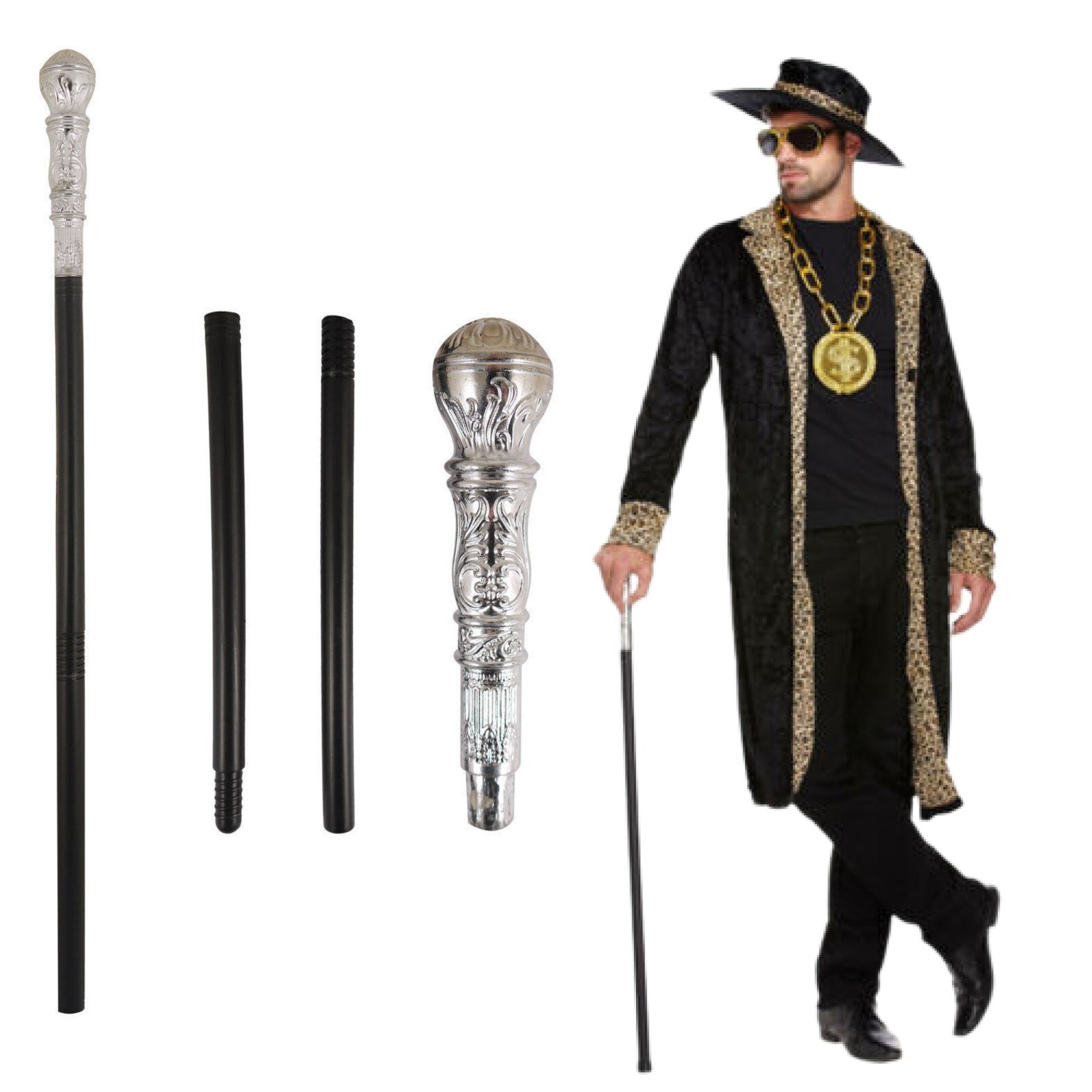 A relevant stock photo of pimp cane in a typical setting.