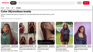 Pinterest - Knotless Braids for Black Women