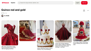 Pinterest - Burgundy Beading Prom Dress