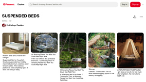 Pinterest - Suspended Beds Ideas
