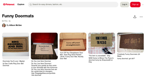 Pinterest - Funny Doormats Collection
