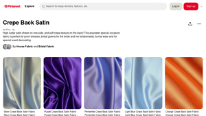 Pinterest - Crepe Back Satin