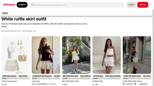 Love Shack Fancy - White Ruffle Skirt