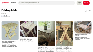 Pinterest - Folding Cedar Table