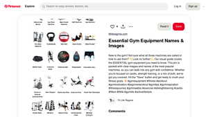Pinterest - Essential Gym Equipment
