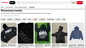 Pinterest - Custom Rhinestone Hoodie