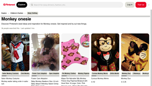 Pinterest - Monkey Onesies