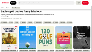 Pinterest - Funny Golf Quotes & Humor