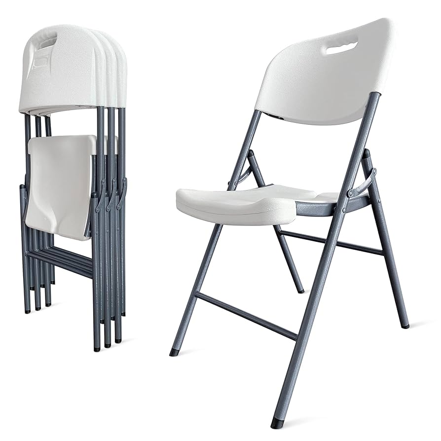 A relevant stock photo of plastic chair chairs in a typical setting.
