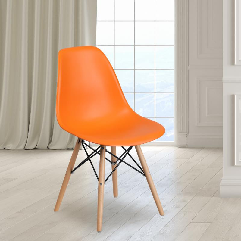 A relevant stock photo of plastic chair chairs in a typical setting.