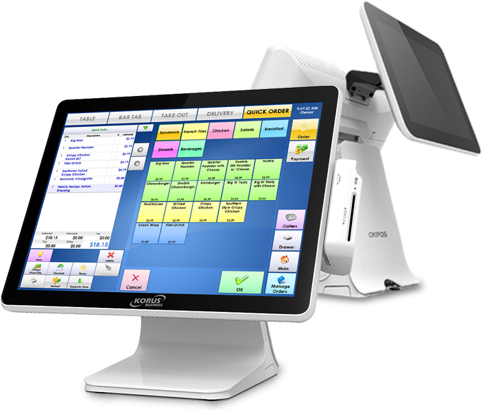 A relevant stock photo of pos system in korea in a typical setting.