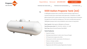 Propane Depot - 1000 Gallon Propane Tank