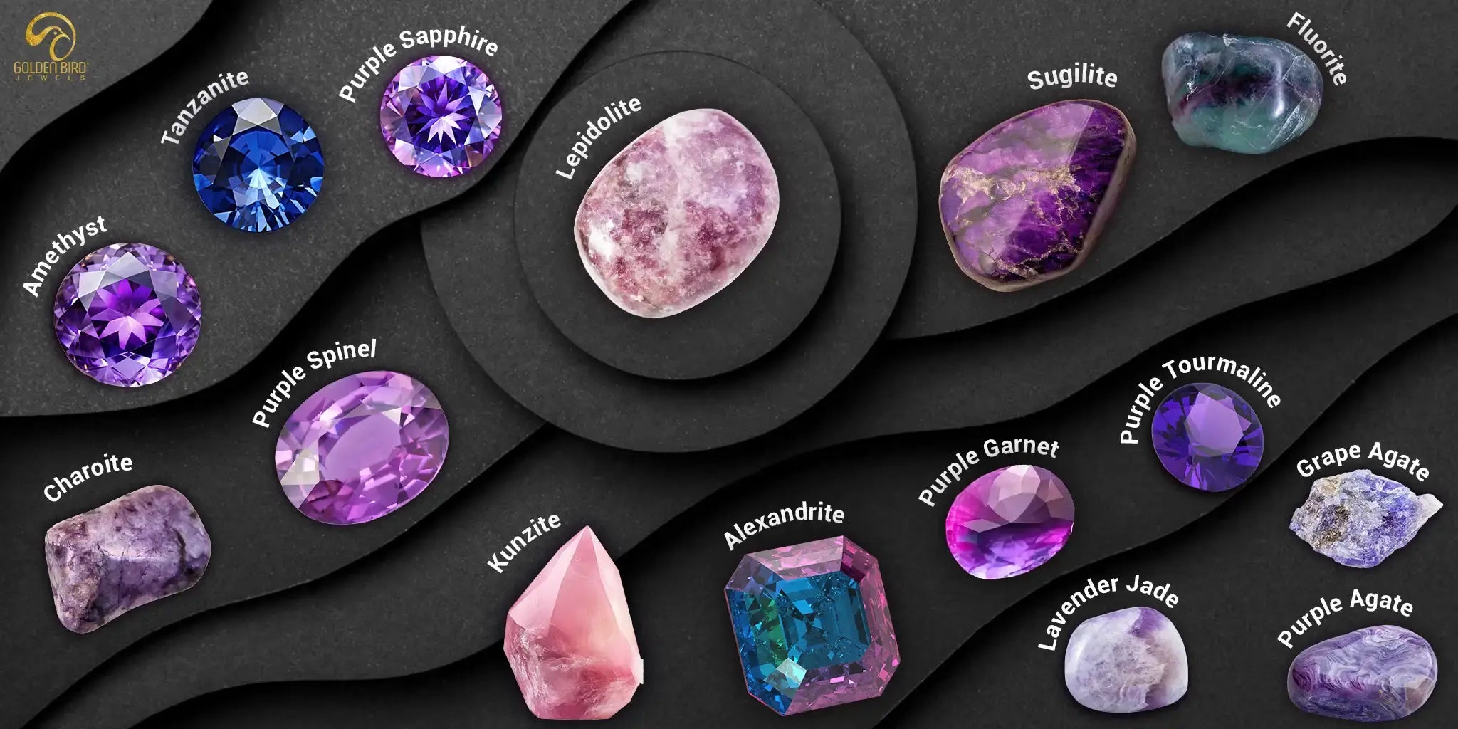 A relevant stock photo of purple stones in a typical setting.