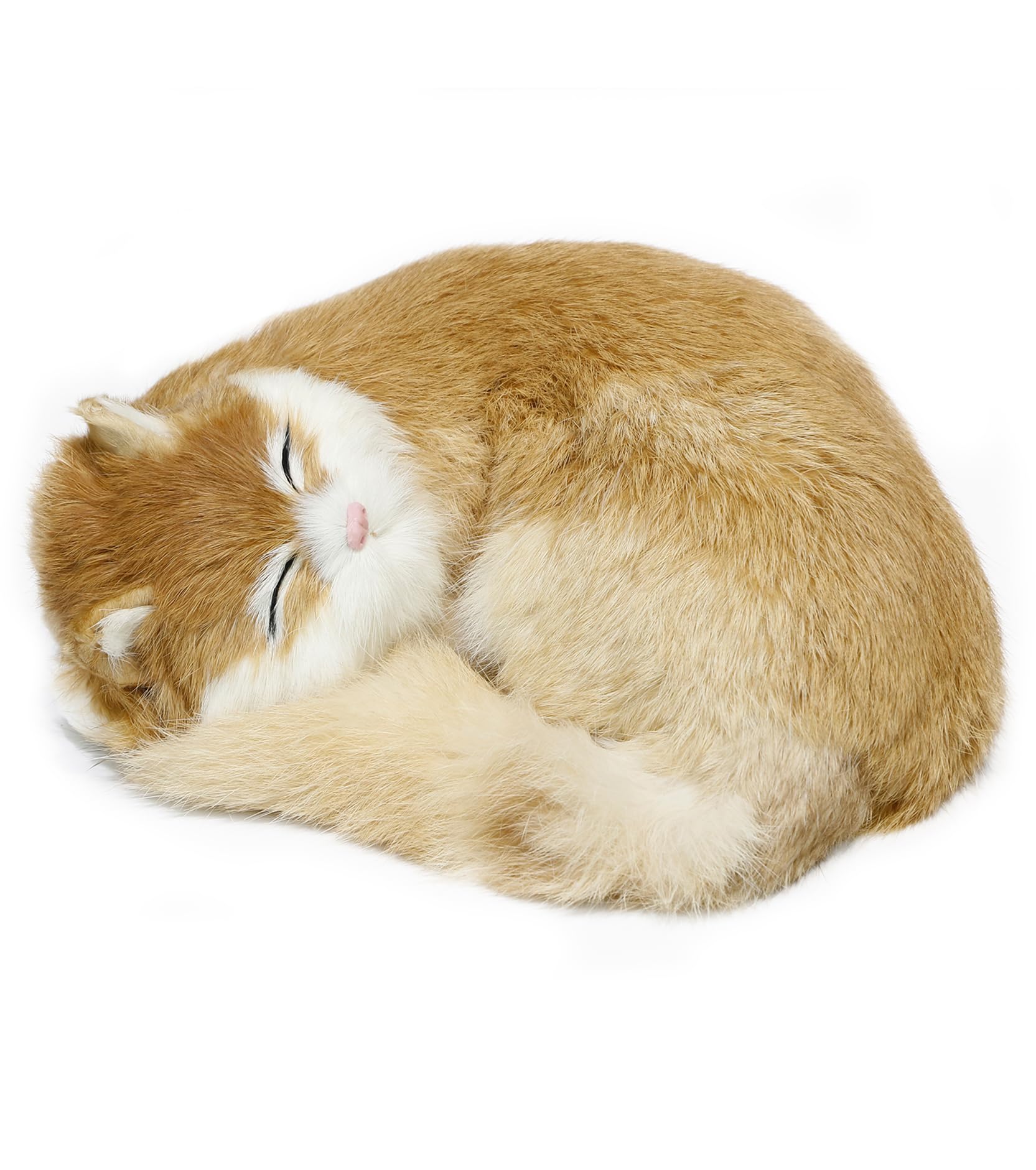 A relevant stock photo of realistic looking cat prop in a typical setting.