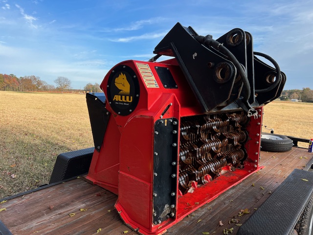 A relevant stock photo of recycling equipment for sale in a typical setting.