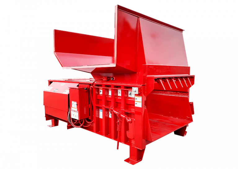 A relevant stock photo of recycling equipment for sale in a typical setting.