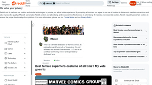 Reddit - Best Female Superhero Costume